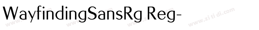 WayfindingSansRg Reg字体转换